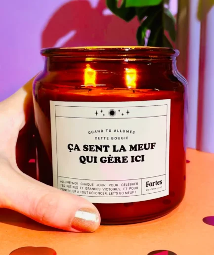 Tu gères meuf - La Big Bougie Fleur de Lin