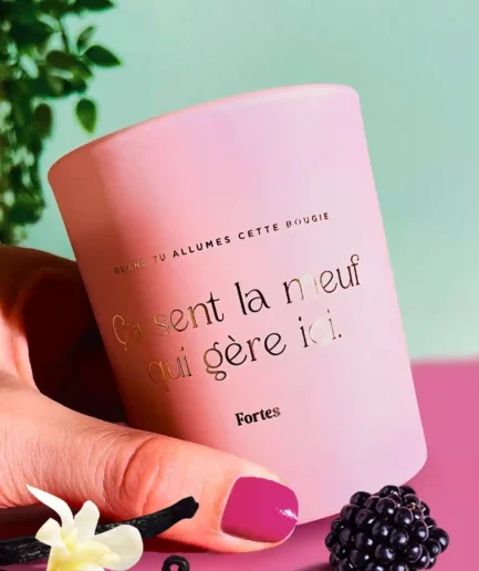 Tu gères meuf - La Bougie Gold Vanille Mûre
