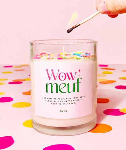 Wow Meuf - La Bougie Pamplemousse & Lilas