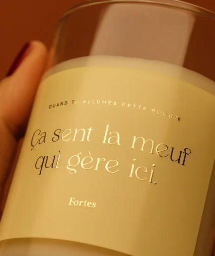 Tu gères meuf - La Bougie Douce Vanille