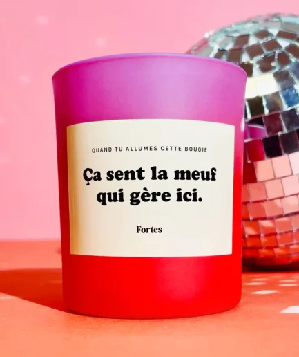 Tu gères meuf - La Bougie Vanille Mangue