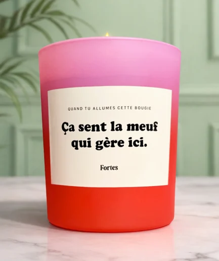 Tu gères meuf - La Bougie Vanille Mangue