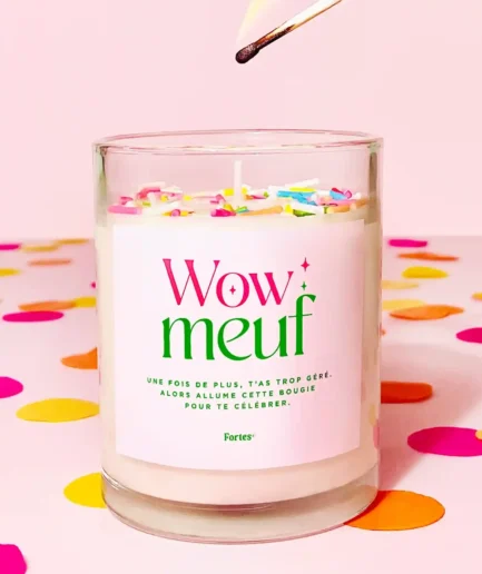 Wow Meuf - La Bougie Pamplemousse & Lilas