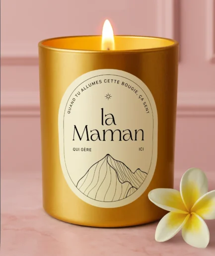Tu gères Maman - La Bougie Gold à la Fleur de Frangipanier