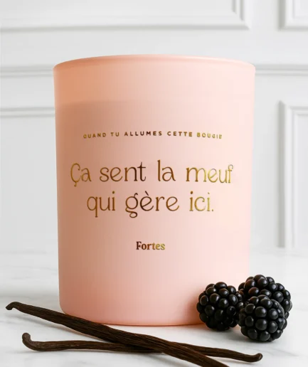 Tu gères meuf - La Bougie Gold Vanille Mûre