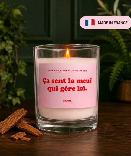 Tu gères meuf - La Bougie made in France 🇫🇷 (bois de santal)
